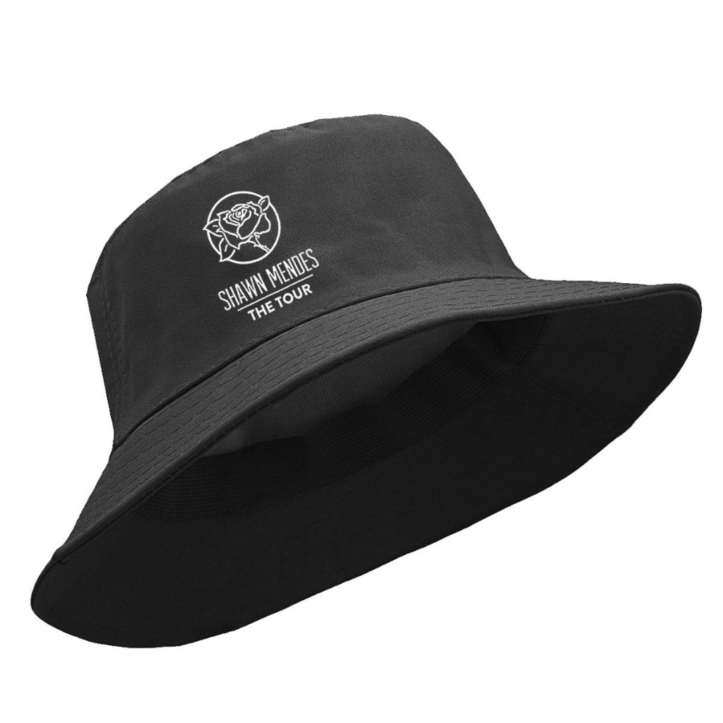 Chapéu praia Bucket Hat cata ovo Verão protetor unissex Shawn Mendes Rosa The Tour Musica