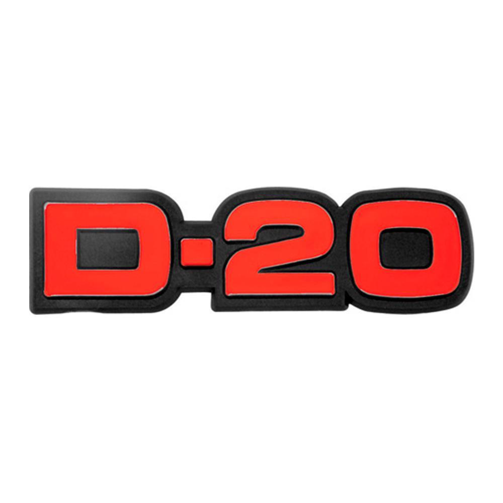 Emblema D20 da Tampa e Paralama D20 83 84 85 86 87 88 89 90 91 92 93 94 95 96 Vermelho