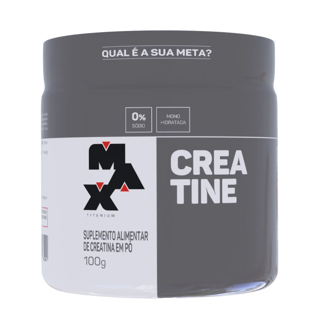 Creatina Monohidratada 100g - Max Titanium - ENVIO IMEDIATO | A Forja 🏆🏅
