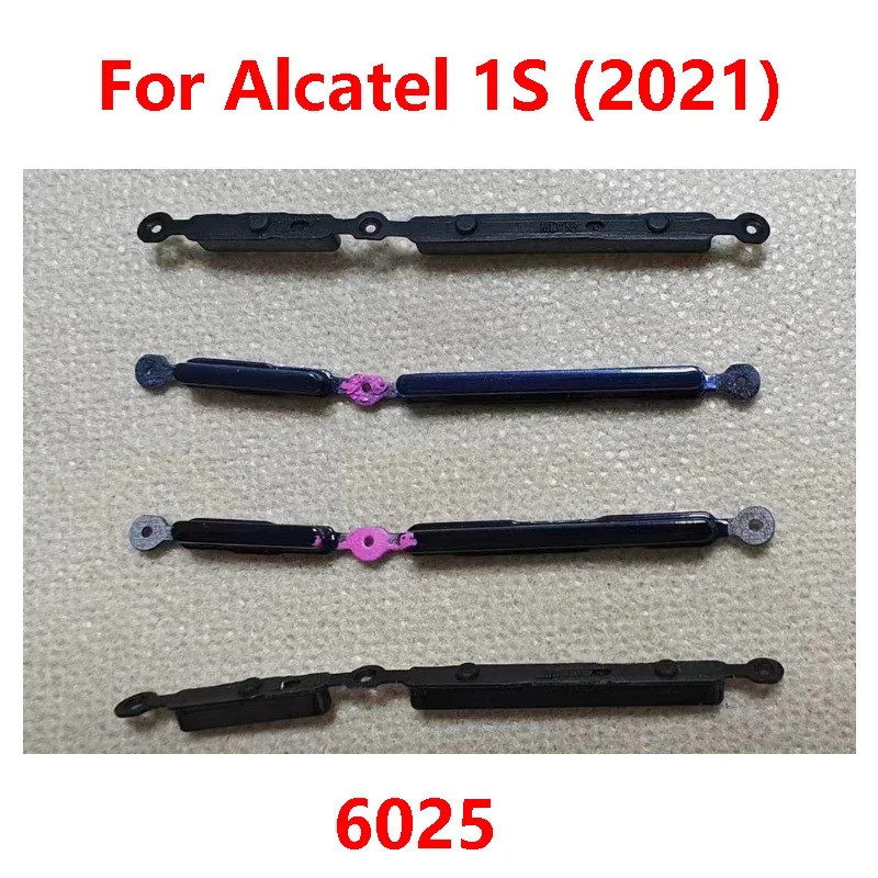1 Conjunto para Alcatel 1S 2021 6025 Botão de Ligar/Desligar, Aumentar/Diminuir Volume, Botão Lateral