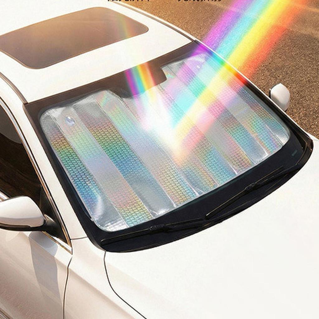 Pára-Brisa Sun Sombra Dobrável Grande Acordeão Reflexivo Capa Carro De Sol Para Veículos Painel Interior decfeyebr