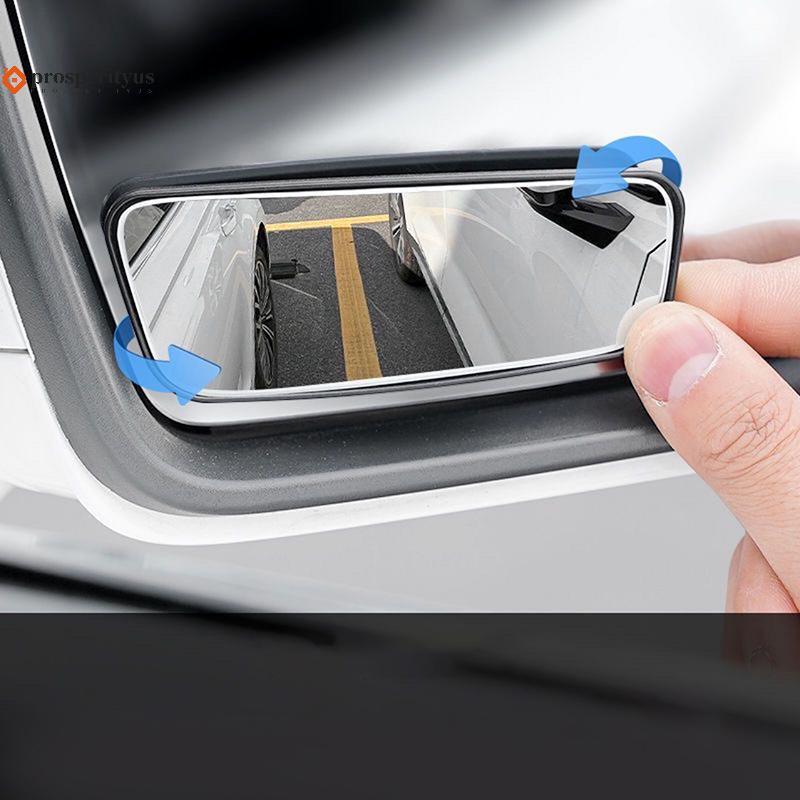 [PPTS] 2 Unidades Espelho Retrovisor Do Carro De Ponto Cego Rodas Traseiras Dianteiras 360 Graus Ajustável Espelhos Gran