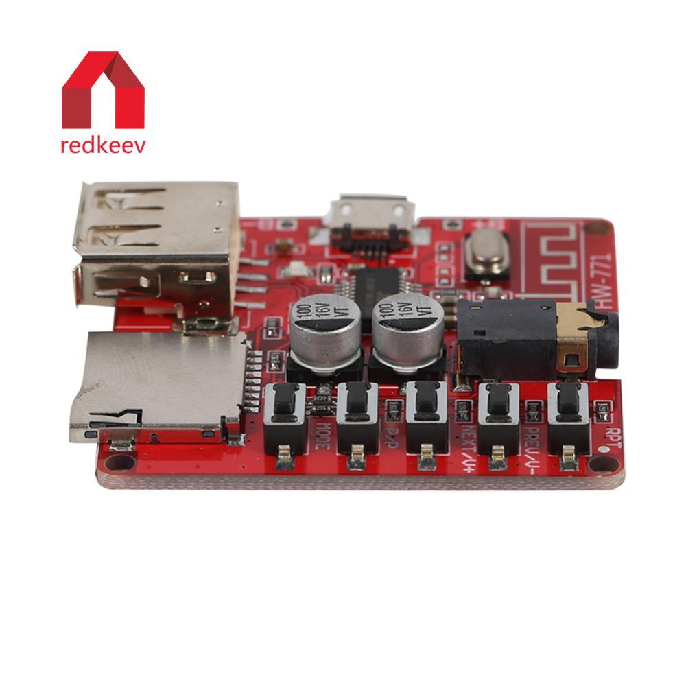 Carro Bluetooth 4.1 MP3 WAV Placa De Decodificação Alto-Falante Amplificador Áudio Modificado Módulo Receptor Suporte US