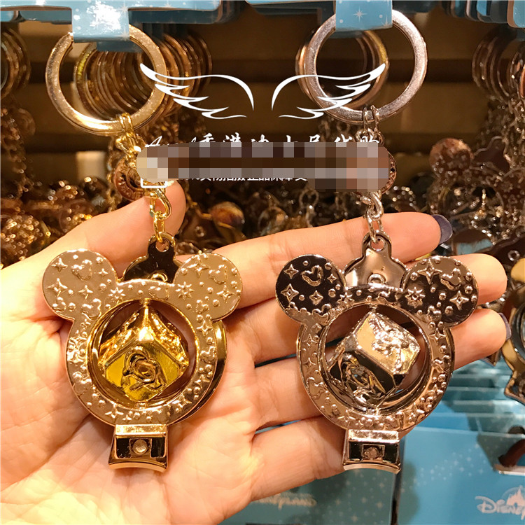 Mickey banhado a ouro Plug banhado a prata cortador de unhas chaveiro cortador de unhas