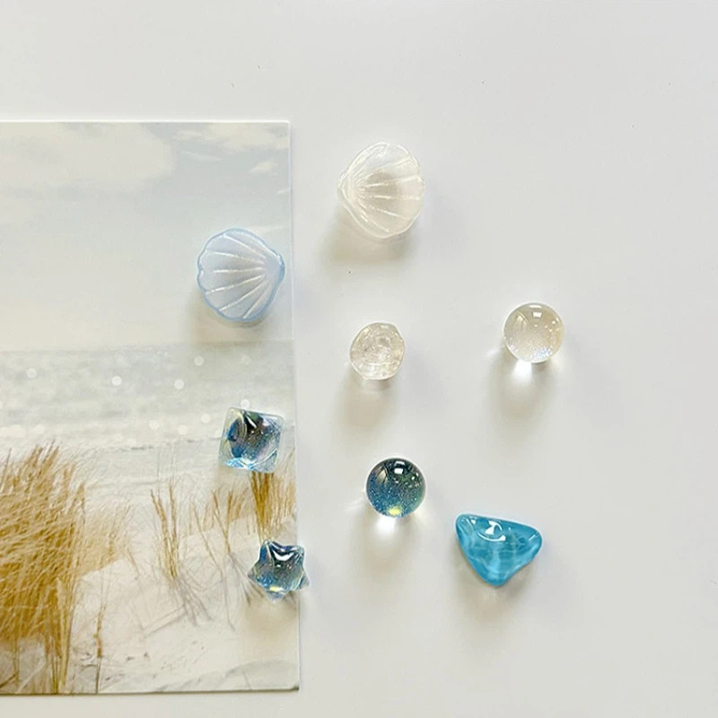 [Adesivos de geladeira Shell Dream Blue Message Board Card Display Magnet Stickers] Hole Board Forte Magnético Decorativ