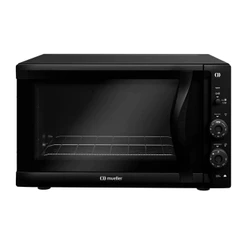 FORNO ELÉTRICO DE BANCADA 50 LITROS VIDRO DUPLO PRETO FOSCO 127V