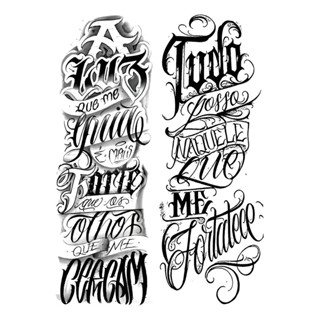 Duas Tatuagens Temporaria Frases Evangelicas 10x28 Cada em Oferta na Shopee