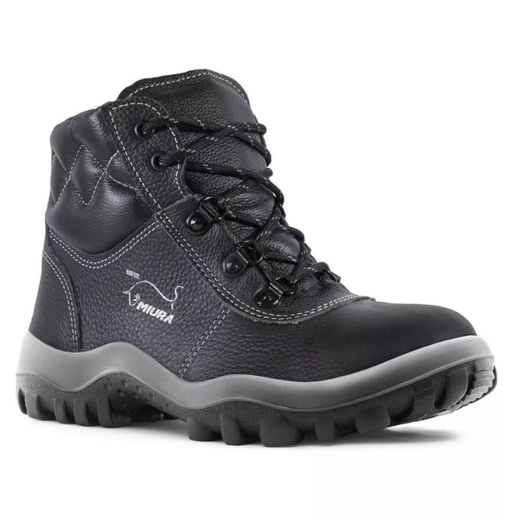 Botina Gran Luxo Preta Com Biqueira Composite (4857GL/EL/IP) - Safetline em Oferta na Shopee