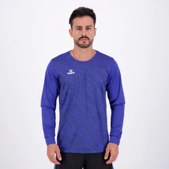 Camiseta Topper Goleiro Classic III Manga Longa Azul