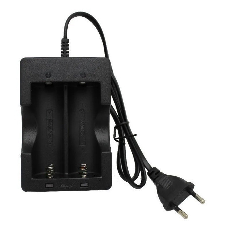 Carregador 18650 Duplo com molas