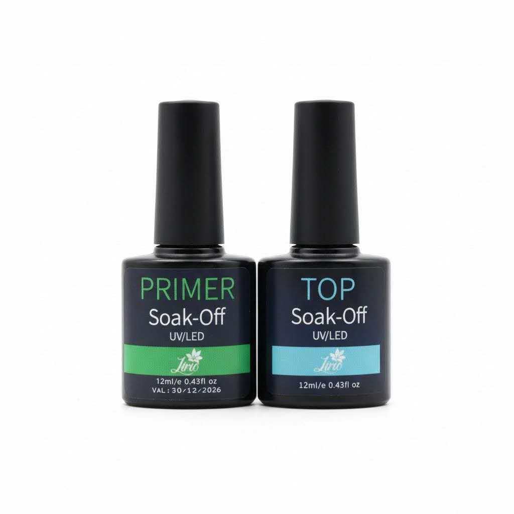 kit top coat e primer em gel 12ml - C&S BAZAR -