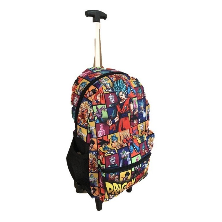 Mochila Dragon Ball Z Goku Rodinhas Bolsa Masculina Feminina