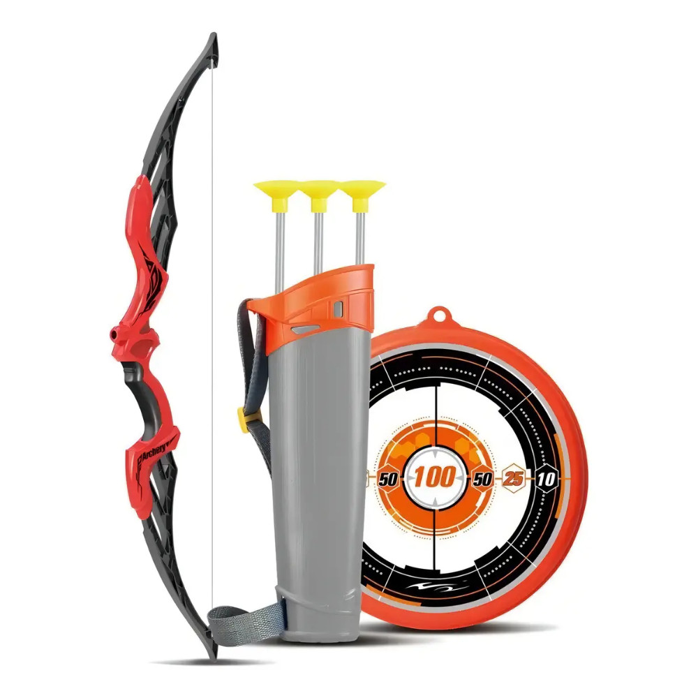 BRINQUEDO ARCO E FLECHA SUPER MIRA VERMELHO - ZOOP TOYS ZP01185