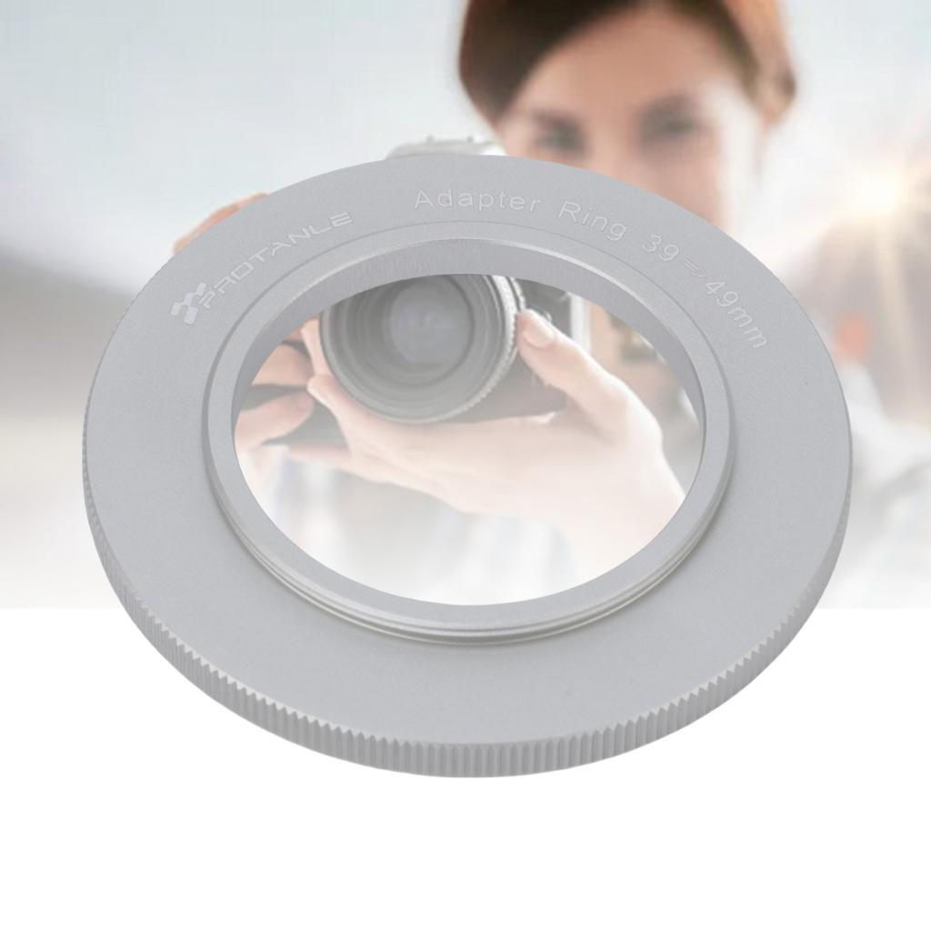 Adaptador De Filtro De Lente De Câmera Matybobe Liga De Alumínio 49MM A 39mm Leve À Prova De Queda Para Fotografia