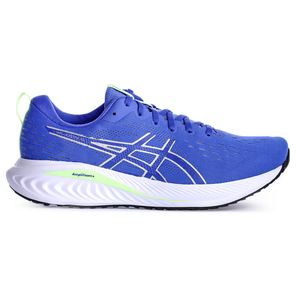 Tênis Asics Gel-Excite 10 Azul Claro e Amarelo - Feminino
