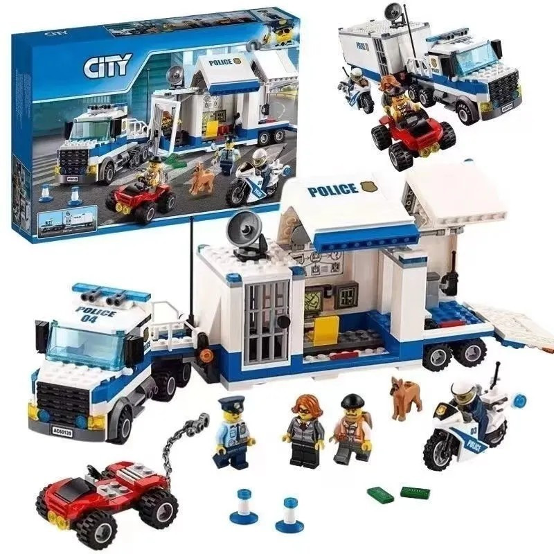 Brinquedos compatíveis com os blocos de avião do Centro de Comando Móvel da Polícia de LEGO City TTFQ