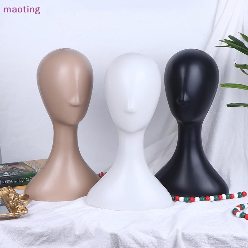 [maoting] Pro Feminino Plástico Abstrato Manequim Cabeça Modelo Peruca Chapéu Suporte De Exibição De Cabelo [MT]
