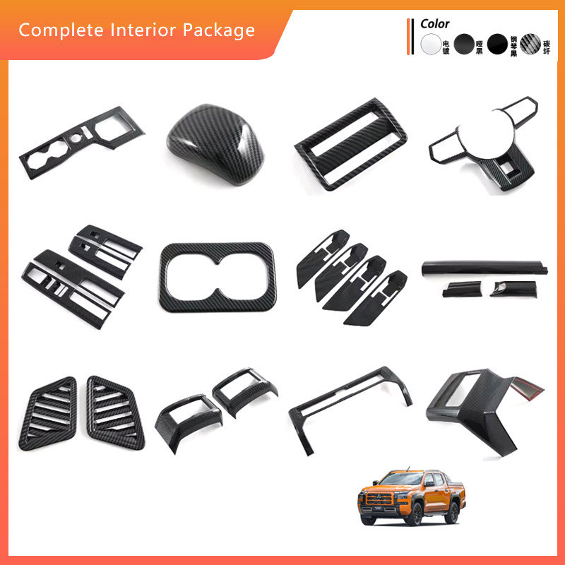 Adequado para 24 Mitsubishi triton L200 Pika painel de interruptor de vidro engrenagem copo de água quadro superior saíd
