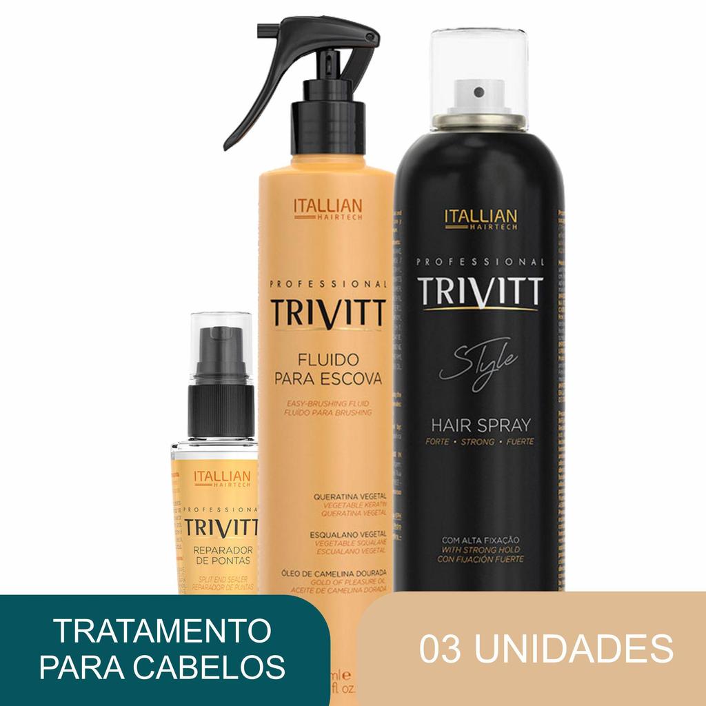 Kit Trivitt Finalizador 3 Produtos - Itallian Hairtech