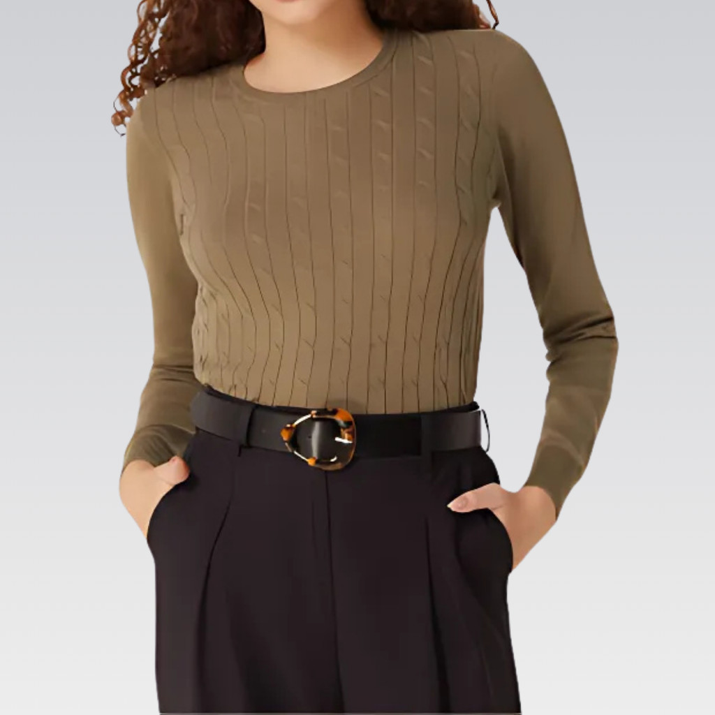 Blusão Básico Feminino Em Tricô Texturizado - HERING - K0MX
