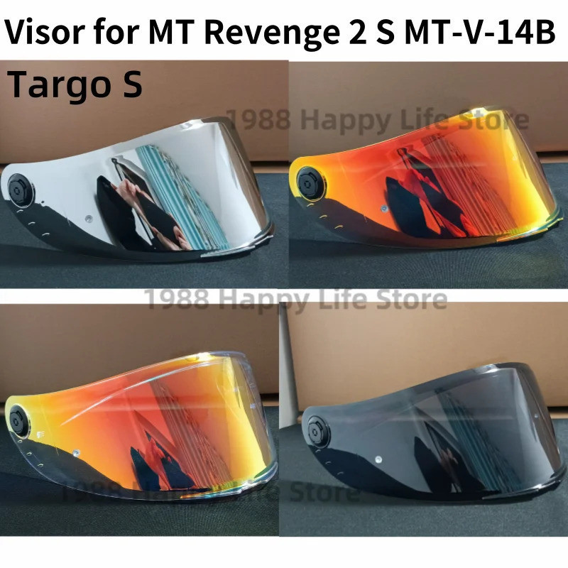 Viseira de Capacete para MT Revenge 2 S MT-V-14B Targo S, Lente de Substituição, Óculos de Proteção, Acessórios para Cap