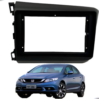 Moldura 9" Fiamon Honda Civic 2012 a 2016 Adaptador Central Multimídia Painel Original Preta em Oferta na Shopee