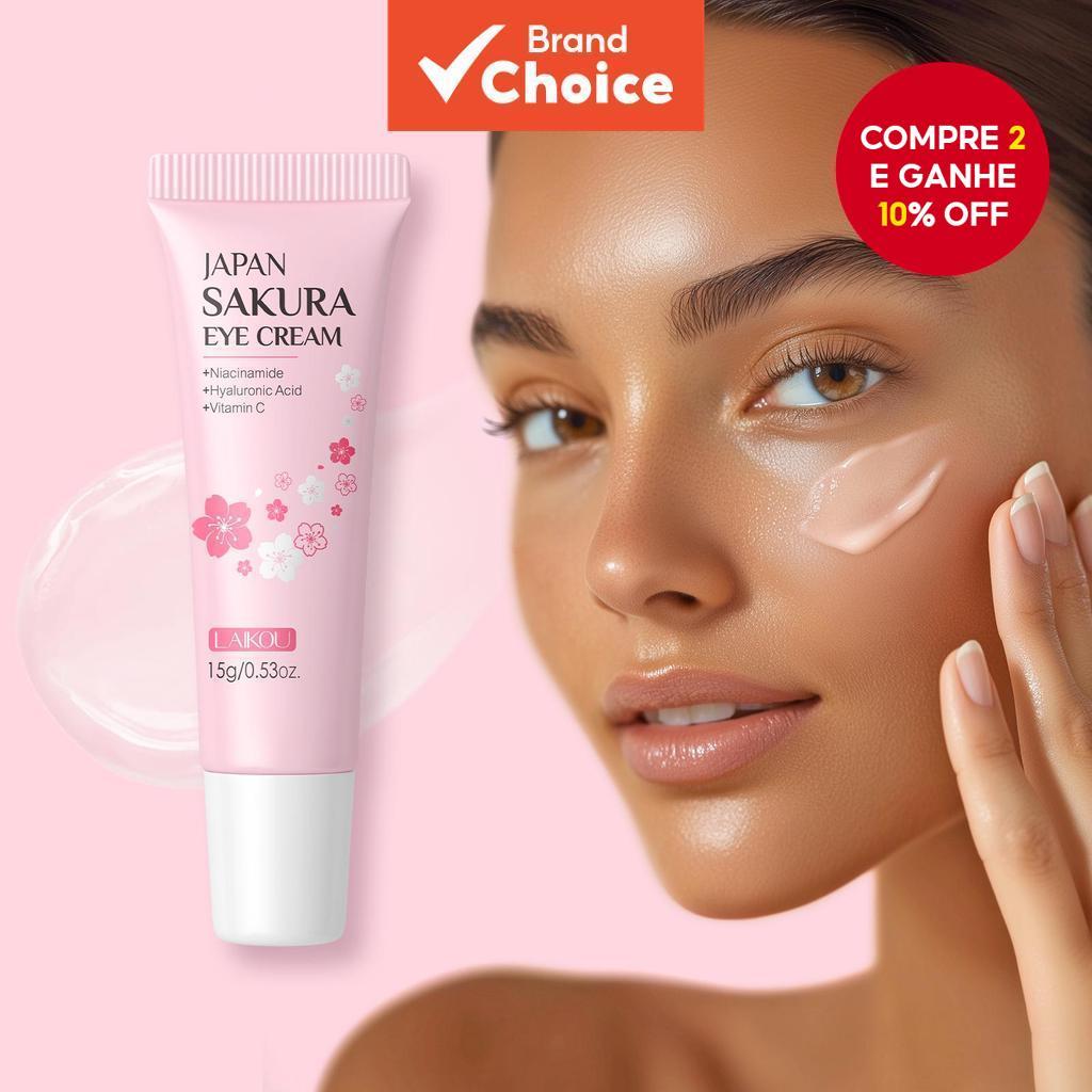 LAIKOU Japão Sakura Creme Para Os Olhos Soro Anti-Rugas Um Removedor De Envelhecimento Olheiras Cuidados Com 15g