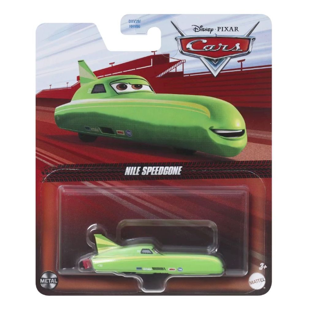 Nile Speedcone - Carrinho Filme Carros Cars Disney Pixar - Metal 1/55 - Mattel