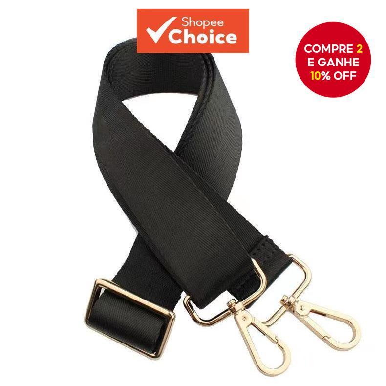 Alça De Saco De 3,8cm De Largura Com Espinha De Arenque Preta De Corpo Cruzado Ombro Simples De Cor Sólida