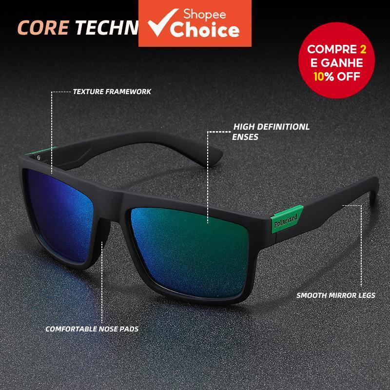 Óculos de Sol Polarizados Coloridos e Sonhadores Unissex Dirigir/Pescar/Caminhar Uv400