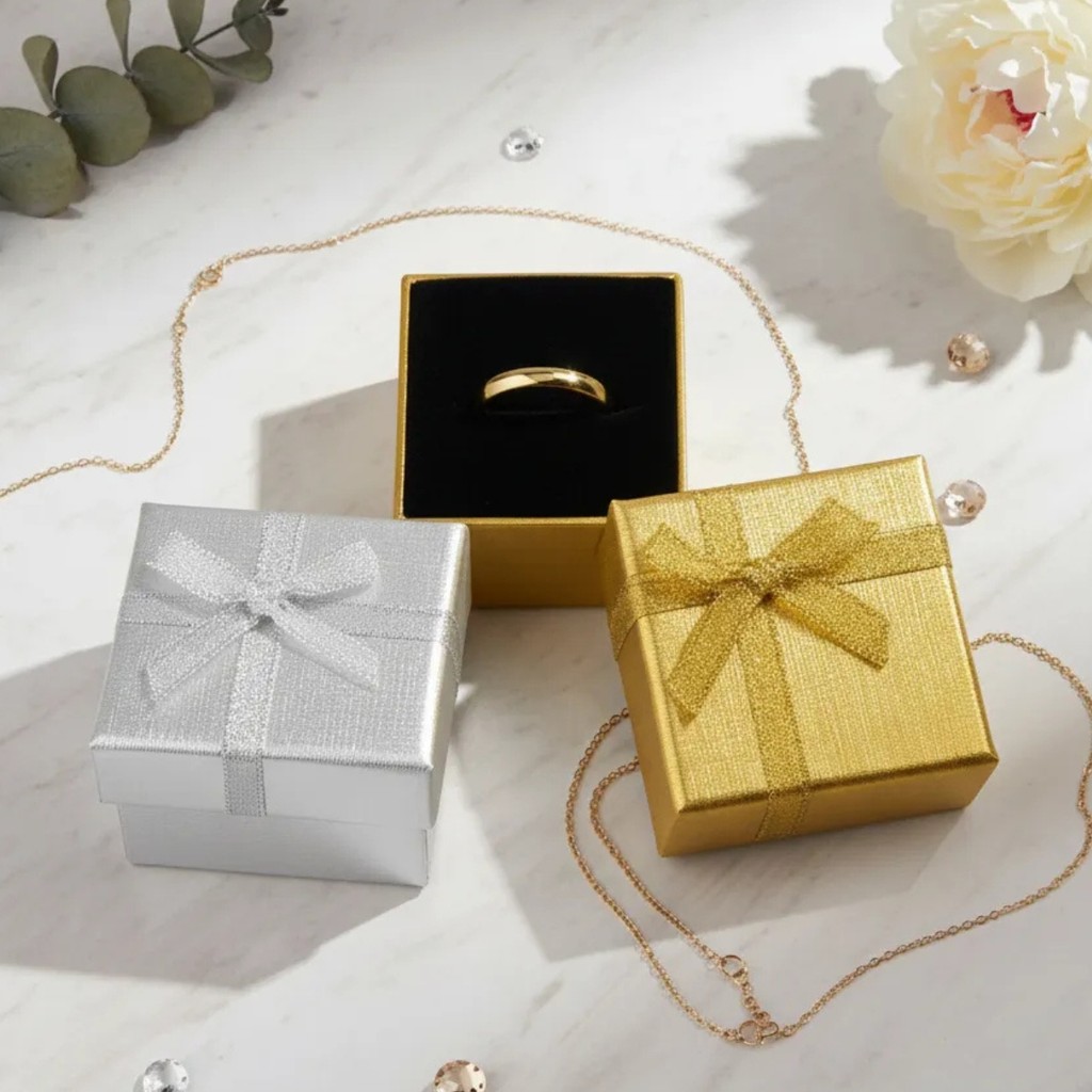 Kit 24 Caixinha De Presente para Anel Tamanho 4x4 mix em Oferta na Shopee