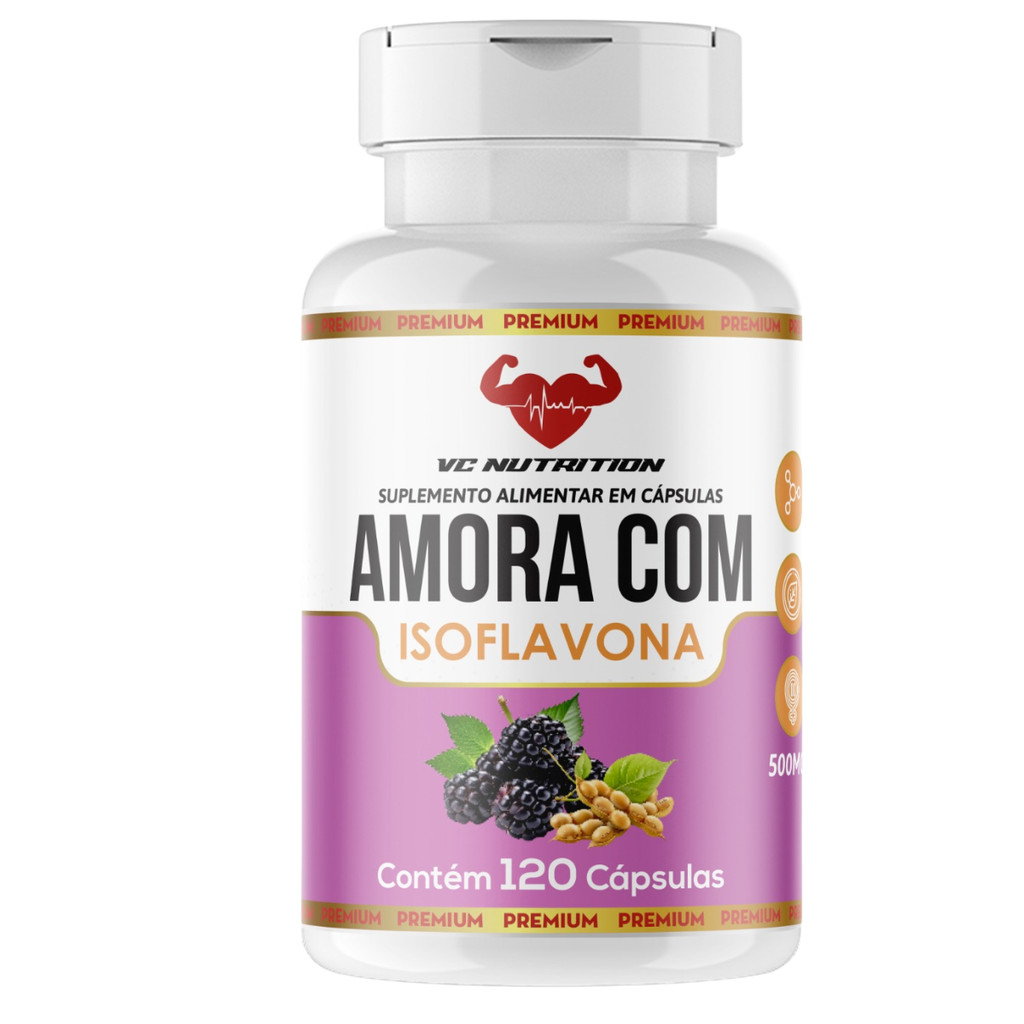 Amora - Miura com Isoflavona 100% pura 120 cápsulas em Oferta na Shopee