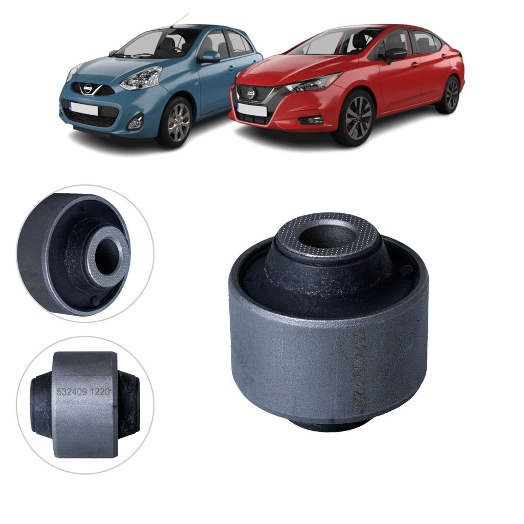 Bucha Menor Inferior Da Bandeja Dianteira Ambos Os Lados Nissan March 2011 A 2020 / Versa 2011 A 2021 545001HJ0A