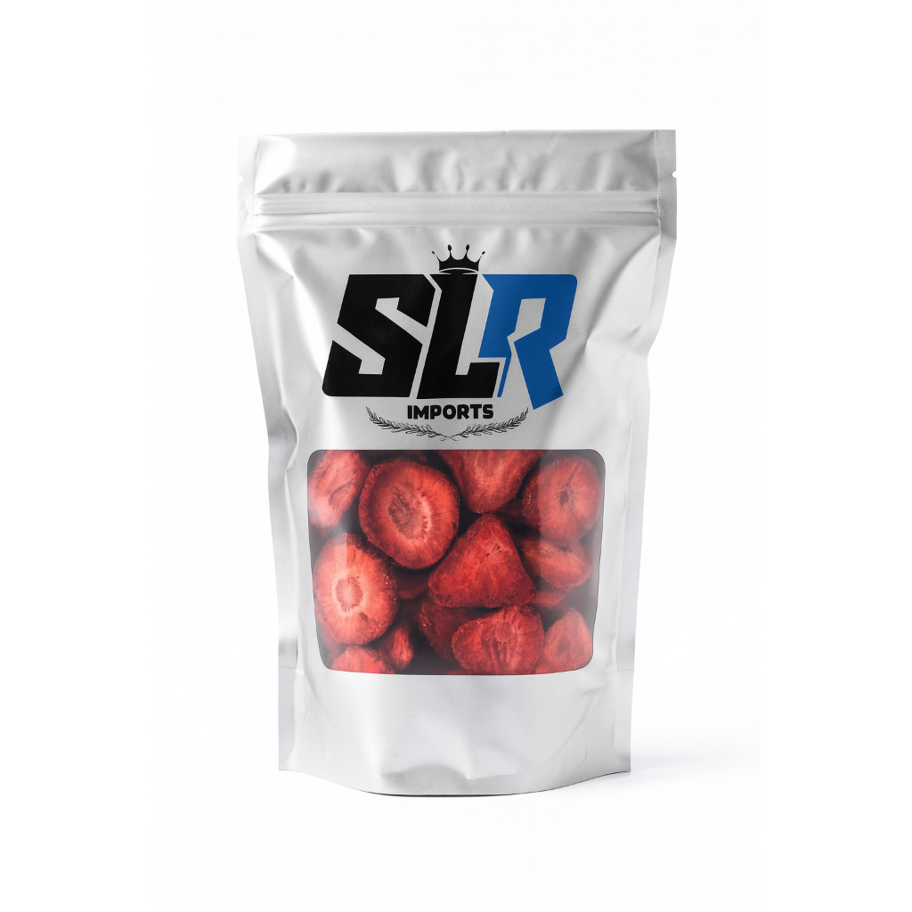 Chips de Morango Liofilizados Desidratado Premium