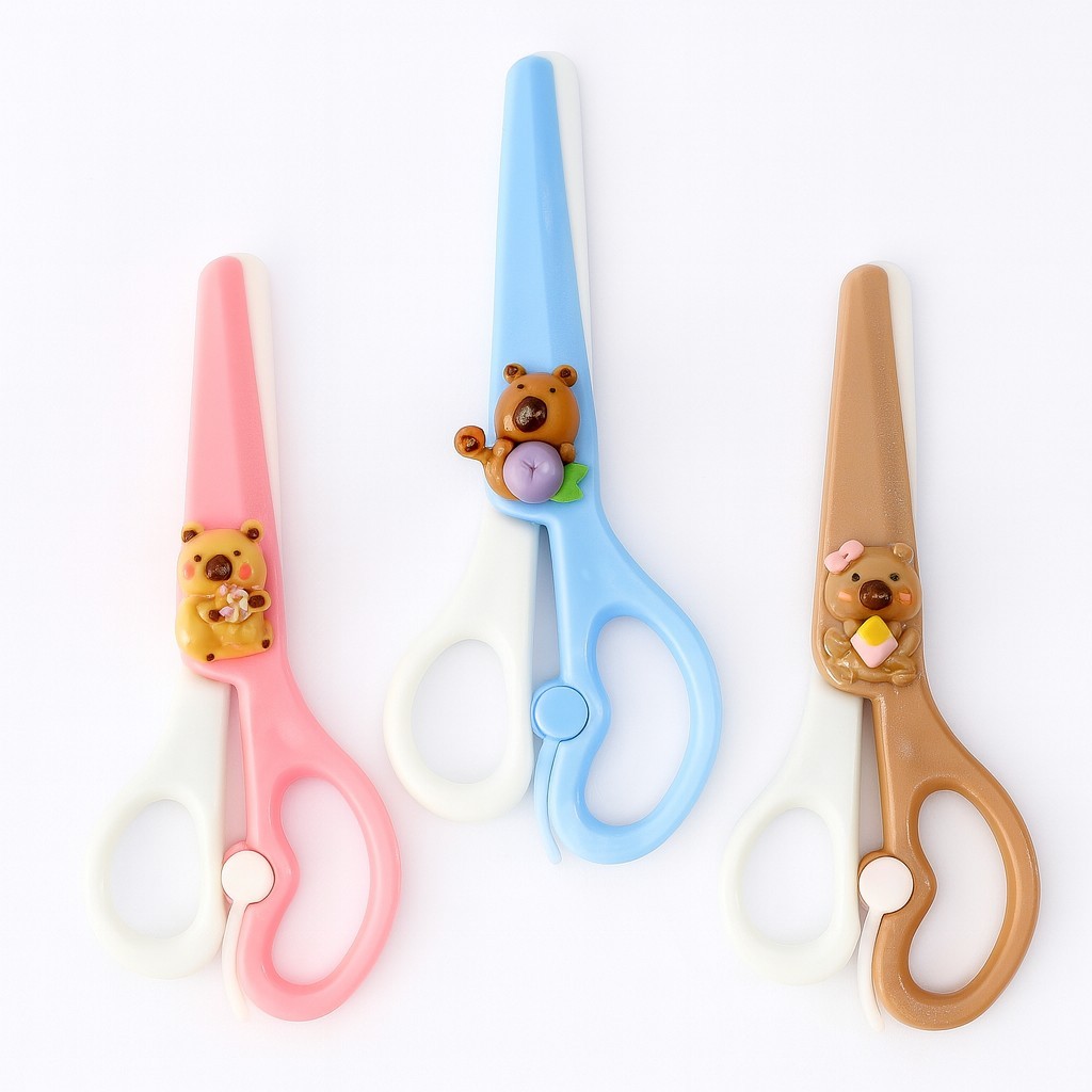 Tesoura Escolar Infantil Capivara 13cm Papelaria Fofa em Oferta na Shopee