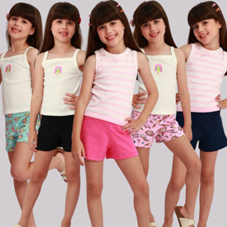 Kit 10 Short Cotton Menina Feminina Bermuda Infantil Juvenil 3 ao 16 verão CORES E ESTAMPAS SORTIDAS em Oferta na Shopee