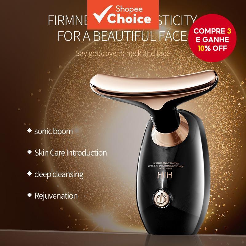 Massageador Facial E Pescoço Com Bateria AAA-Dispositivo Portátil De Aperto Levantamento , Ferramenta De Beleza