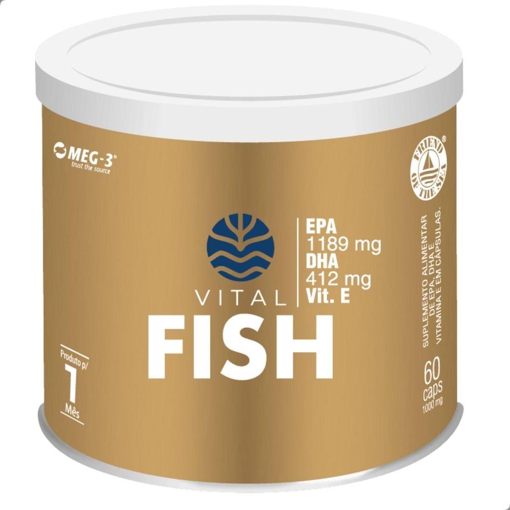 Vital Fish Suplemento 60 Cápsulas de 1000mg  Vital Atman