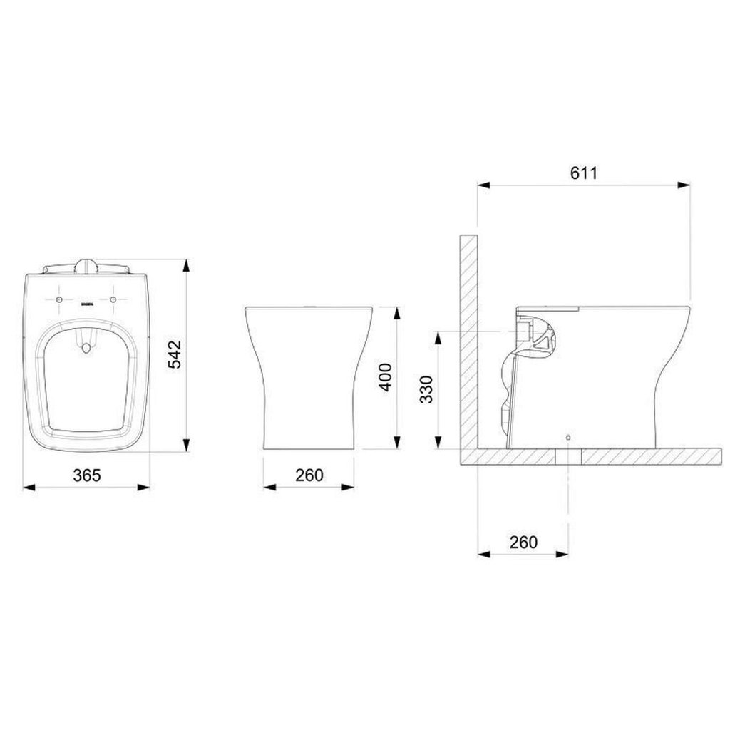 Kit 5 Vasos Sanitário Convencional com Assento Queda Amortecida Boss Incepa 5