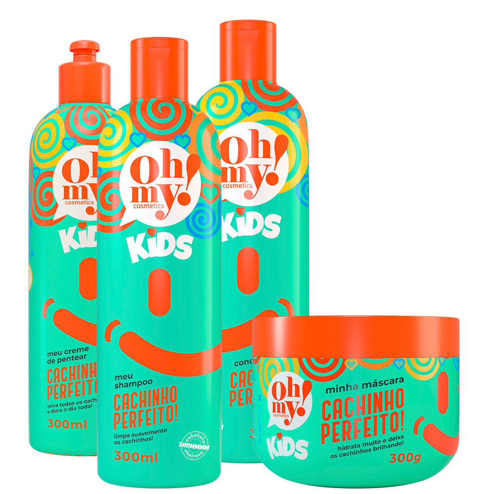 Kit Cachinho Perfeito! Sh Cond Másc 300g e Creme Oh My! Kids
