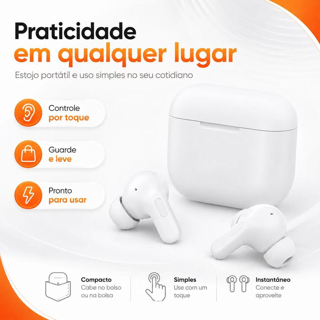 kIT 2  13 TWS Sem Fio Bluetooth 5.0 Air Pro 3 Fone De Ouvido Esportivo Com Microfone ming