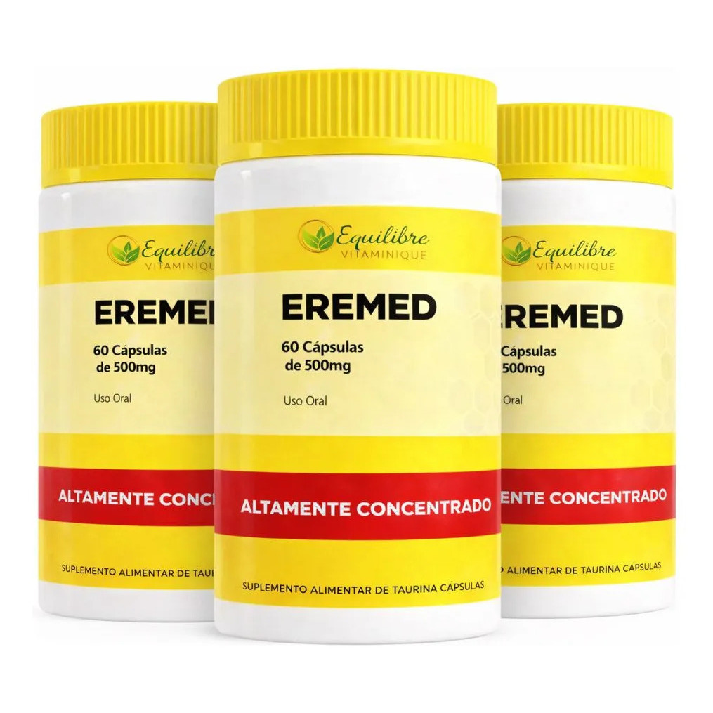 Estimulante Eremed 180 Caps Formula Concentrada Frete Grátis