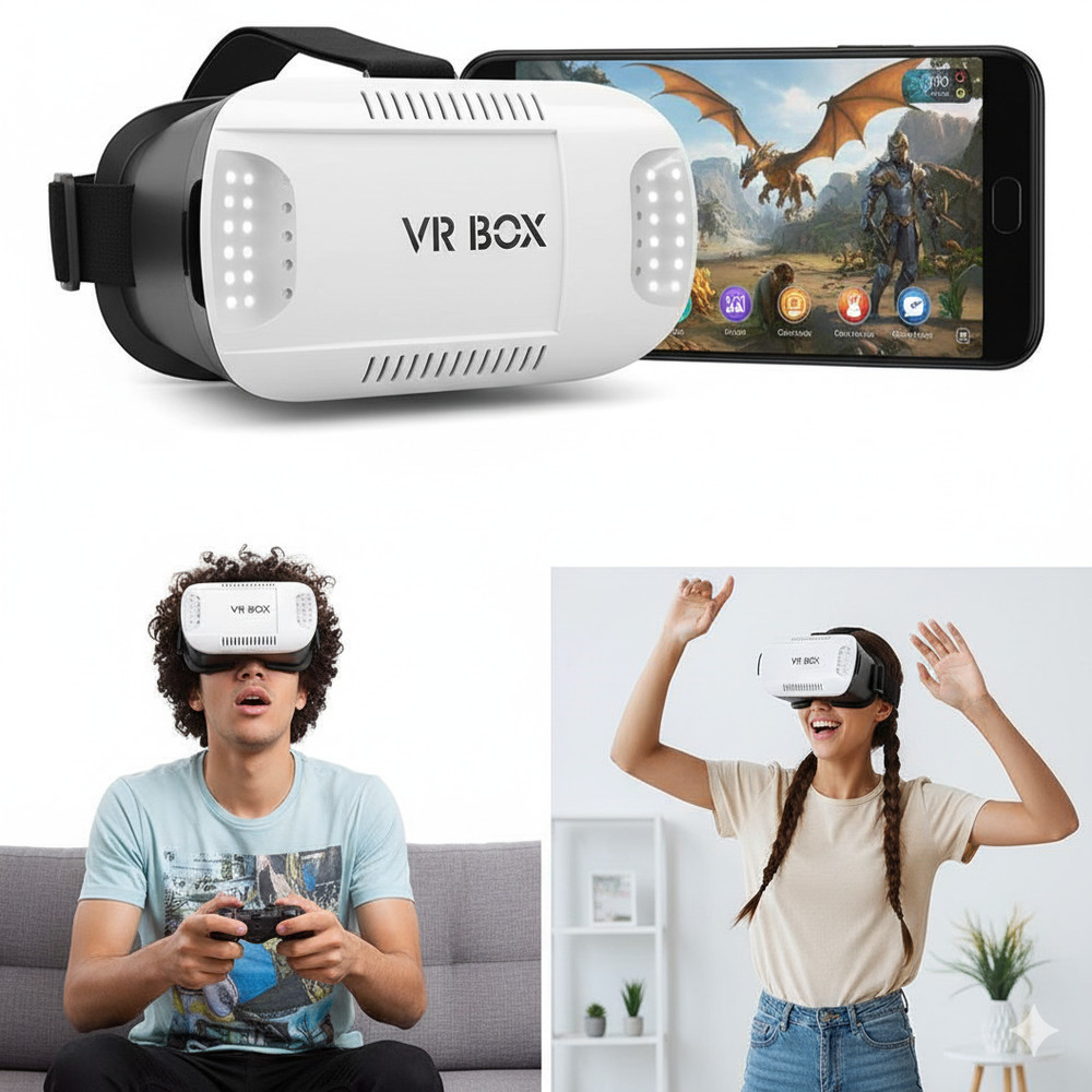 Óculos 3D Realidade Virtual VR Box
