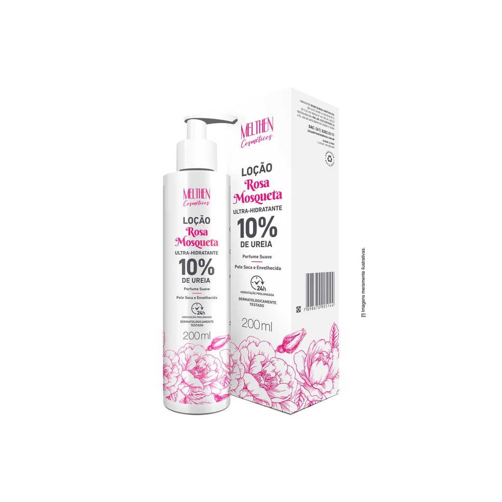LOC.CORPORAL ULTRA HIDRATANTE 10% UREIA ROSA MOSQUETA MELTHEN 200ML