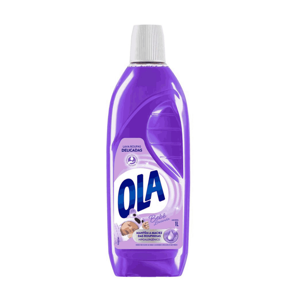 Sabao Liquido Ola Bebe Lavanda Roupas Delicadas 1l