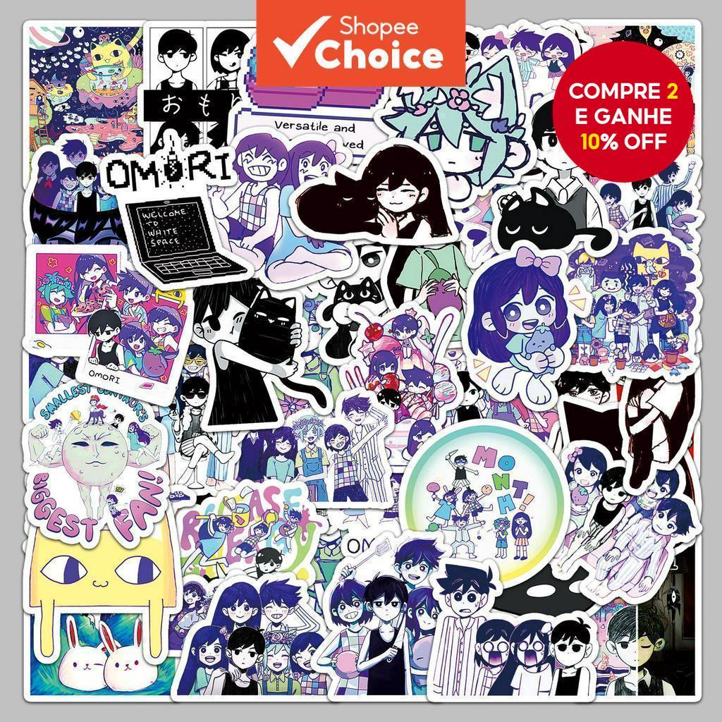 50Pcs Omori THorror Games Series Adesivos De Grafite Decorativos Para Malas de Celular e Capacete em Oferta na Shopee