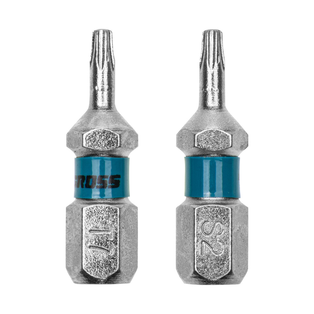 BITS TORX T7, ACO CROMO MOLIBDENIO, 25MM, 2PCS // GROSS