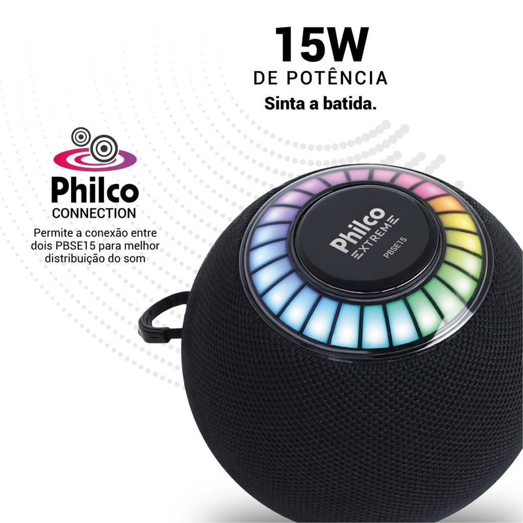 Detalhes do Caixa de Som Speaker Philco Extreme 15W PBSE15
