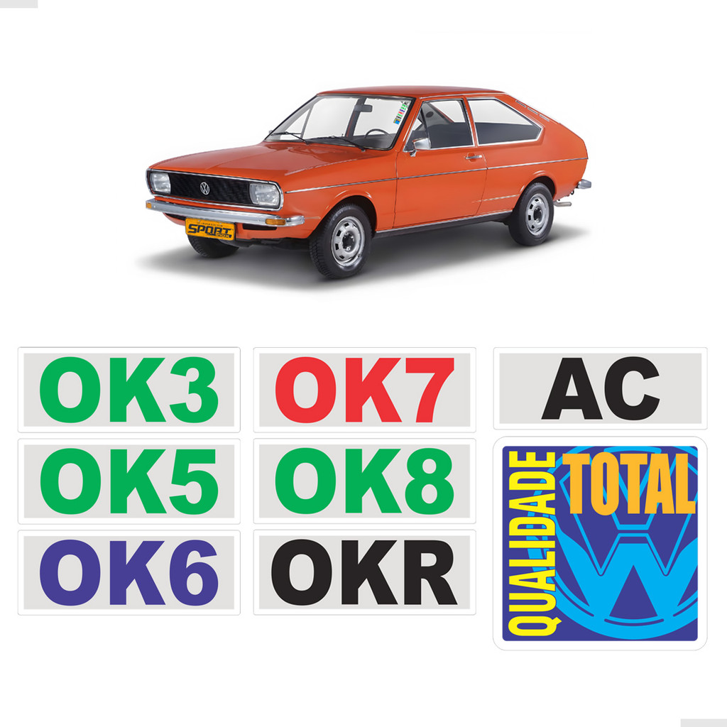 Kit Adesivos Advertência Selos Qualidade Para Gol Para-Brisa em Oferta na Shopee