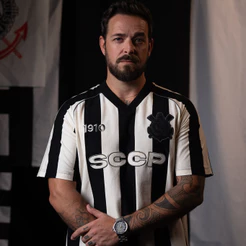 Camisa Corinthians Lifestyle 1910 Listrada SCCP Masculina Oficial